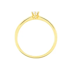 Histoire d'Or Bague Solitaire Orleane Or Jaune Diamant Discount