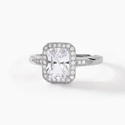 Histoire d'Or Bague Solitaire Pilar Argent Blanc Oxyde De Zirconium Best