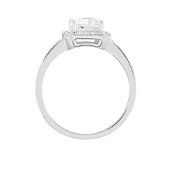 Histoire d'Or Bague Solitaire Pilar Argent Blanc Oxyde De Zirconium Best