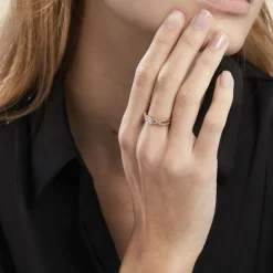 Histoire d'Or Bague Solitaire Plaqué Or Jaune Arienne Oxydes De Zirconium Best