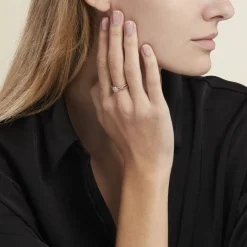 Histoire d'Or Bague Solitaire Plaqué Or Jaune Arienne Oxydes De Zirconium Best