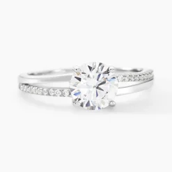 Histoire d'Or Bague Solitaire Poseidon Argent Blanc Oxyde De Zirconium Discount