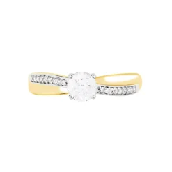Histoire d'Or Bague Solitaire Raska Or Jaune Oxyde De Zirconium Sale