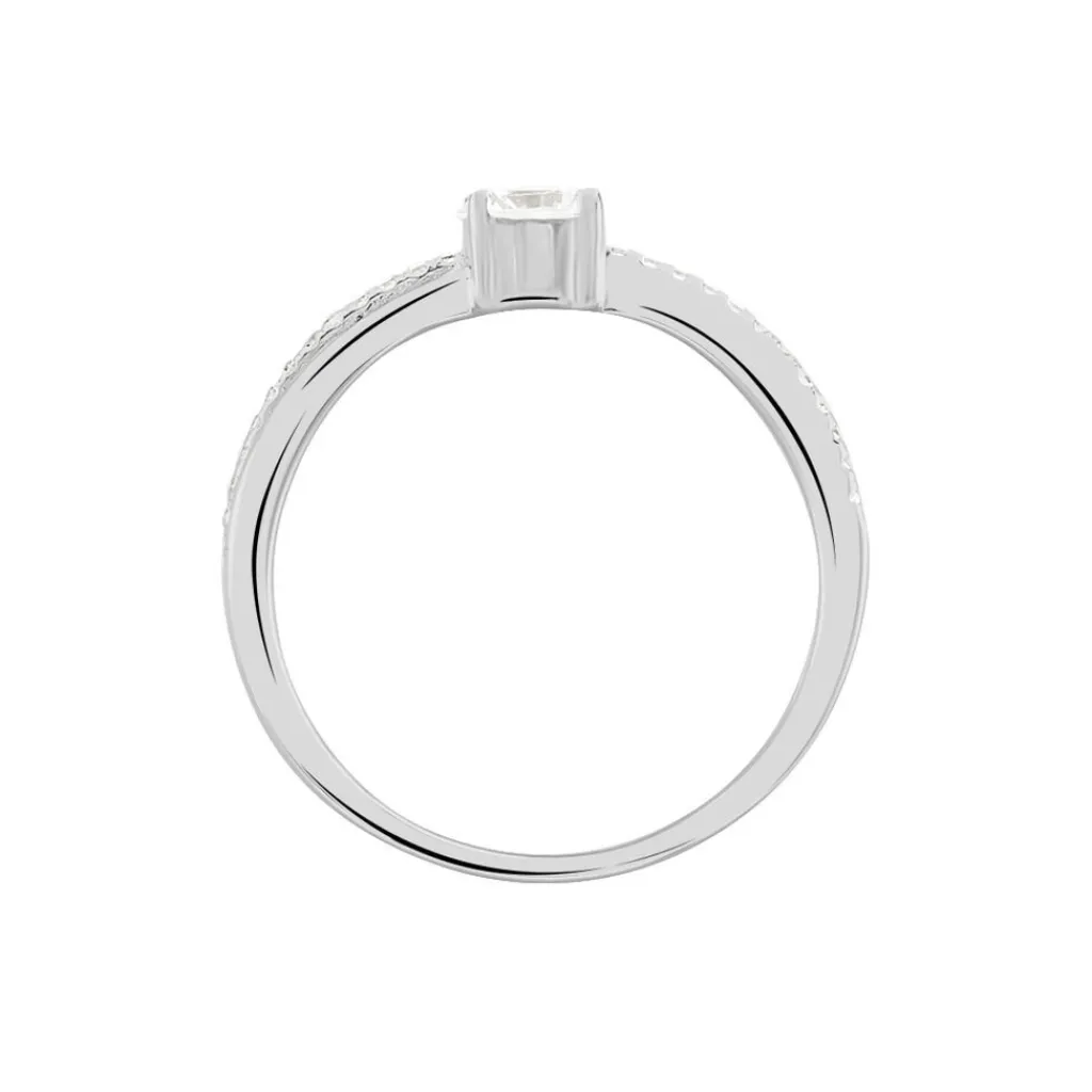 Histoire d'Or Bague Solitaire Sade Argent Blanc Oxyde De Zirconium Online