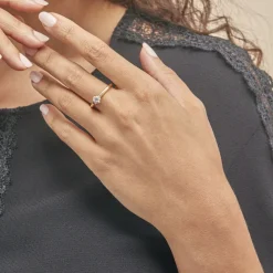 Histoire d'Or Bague Solitaire Samantha Or Jaune Diamant Discount