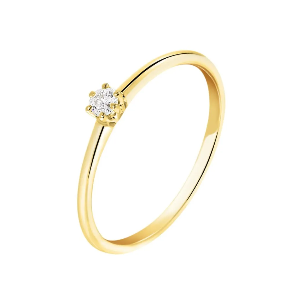 Histoire d'Or Bague Solitaire Samantha Or Jaune Diamant Discount
