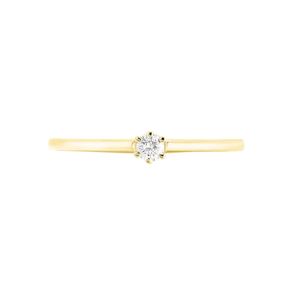 Histoire d'Or Bague Solitaire Samantha Or Jaune Diamant Discount