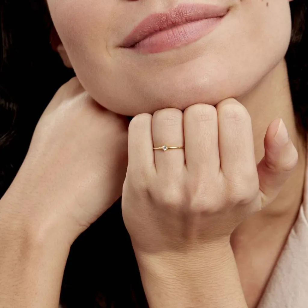 Histoire d'Or Bague Solitaire Samantha Or Jaune Diamant Discount
