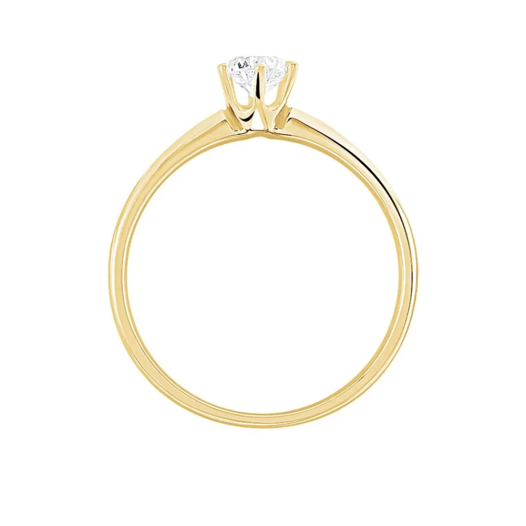Histoire d'Or Bague Solitaire Samantha Or Jaune Diamant Hot
