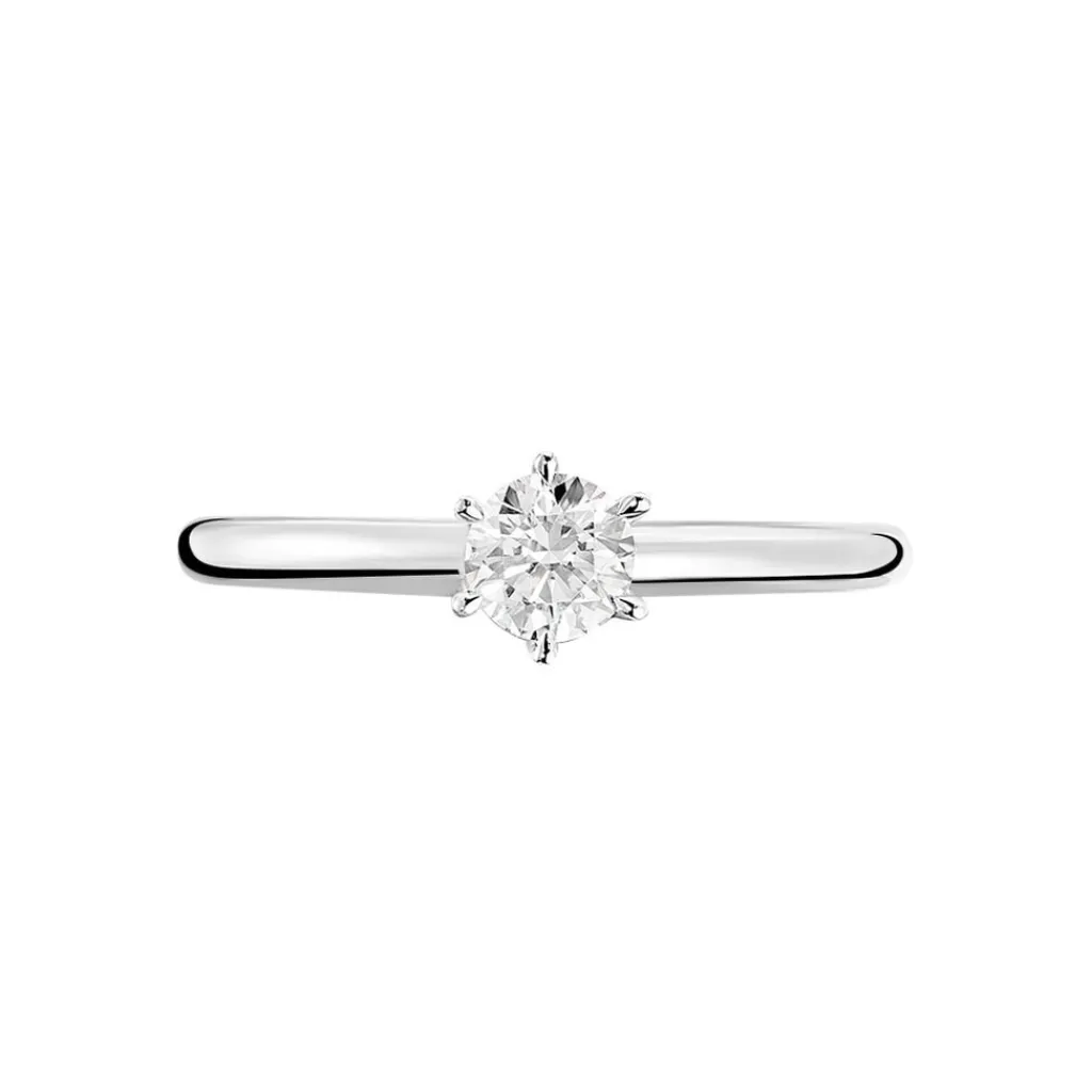 Histoire d'Or Bague Solitaire Samantha Or Blanc Diamant New