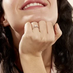 Histoire d'Or Bague Solitaire Samantha Or Blanc Diamant Sale