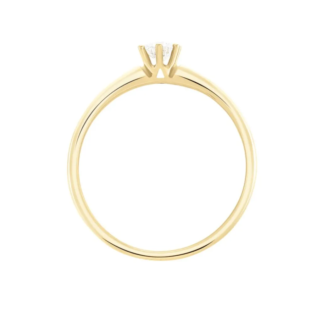 Histoire d'Or Bague Solitaire Samantha Or Jaune Diamant