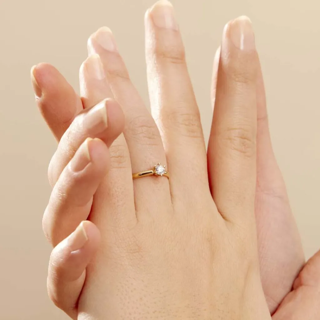 Histoire d'Or Bague Solitaire Samantha Or Jaune Diamant