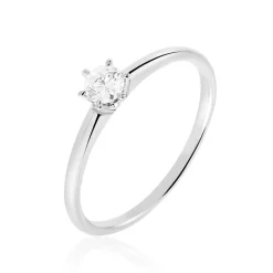 Histoire d'Or Bague Solitaire Samantha Or Blanc Diamant Discount
