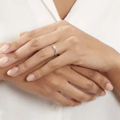 Histoire d'Or Bague Solitaire Samantha Or Blanc Diamant Discount