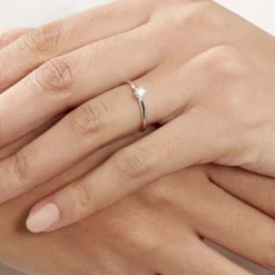 Histoire d'Or Bague Solitaire Samantha Or Blanc Diamant Discount