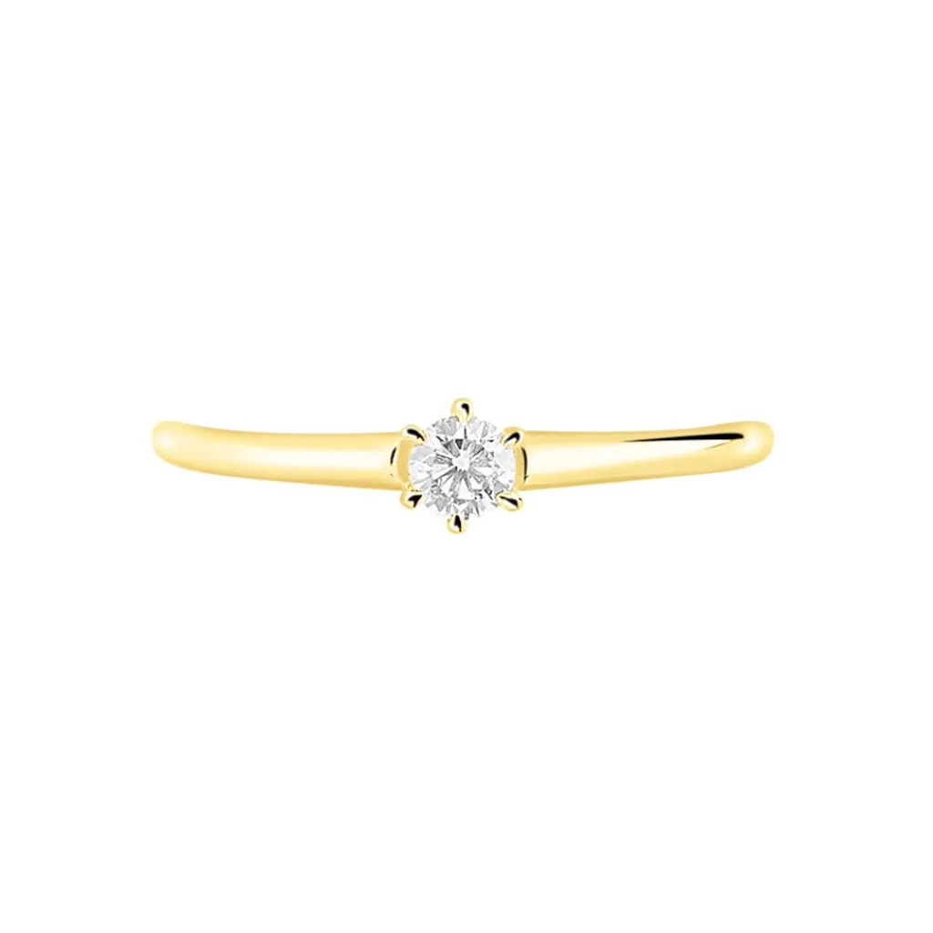 Histoire d'Or Bague Solitaire Samantha Or Jaune Diamant