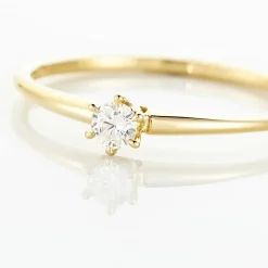Histoire d'Or Bague Solitaire Samantha Or Jaune Diamant