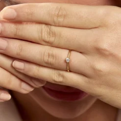 Histoire d'Or Bague Solitaire Samantha Or Jaune Diamant