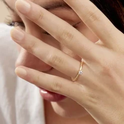 Histoire d'Or Bague Solitaire Samantha Or Jaune Diamant Online