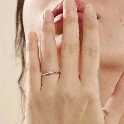 Histoire d'Or Bague Solitaire Samantha Or Blanc Diamant Discount