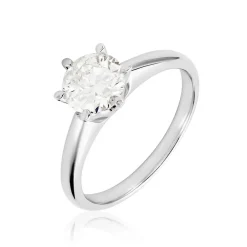 Histoire d'Or Bague Solitaire Samantha Or Blanc Diamant Outlet