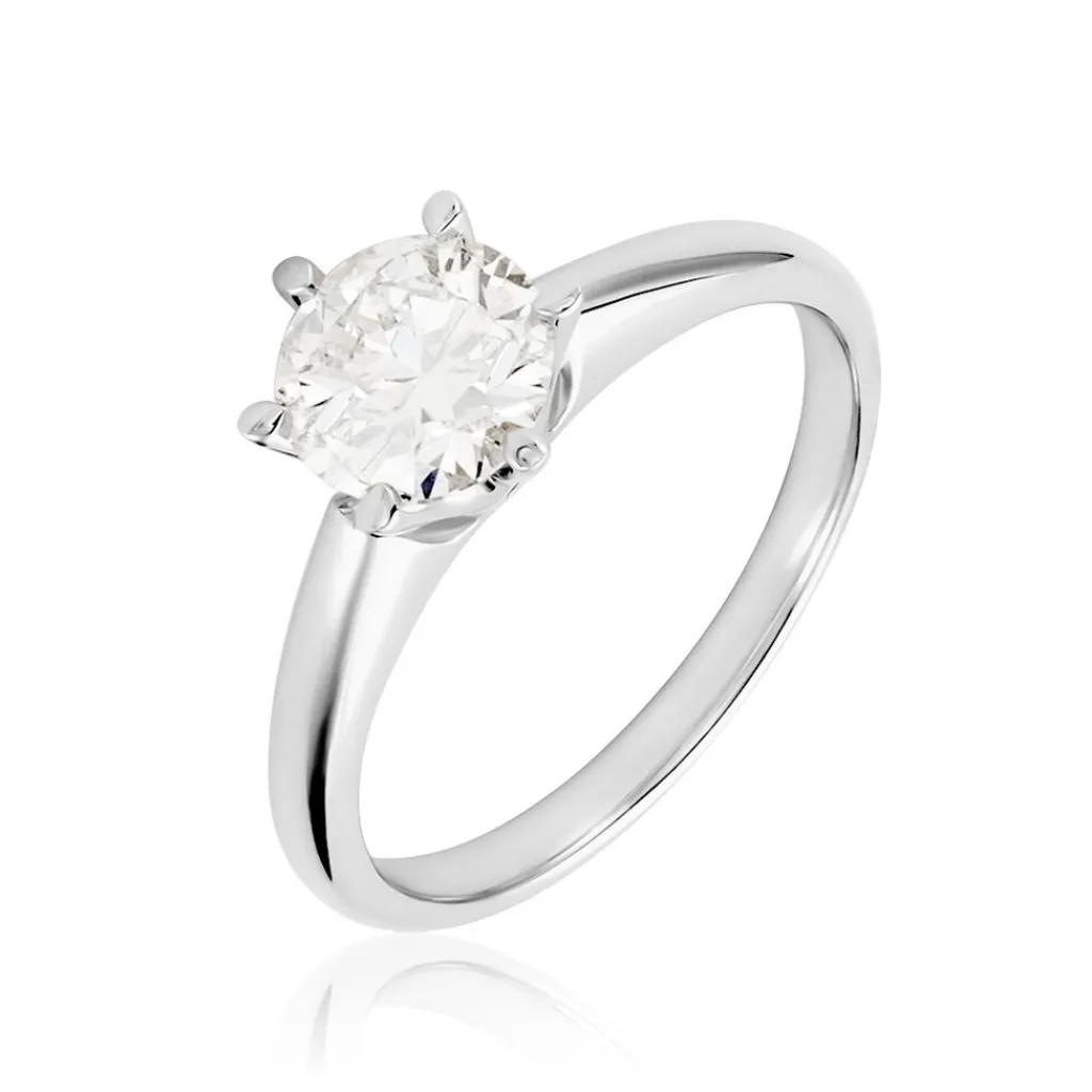 Histoire d'Or Bague Solitaire Samantha Or Blanc Diamant Outlet