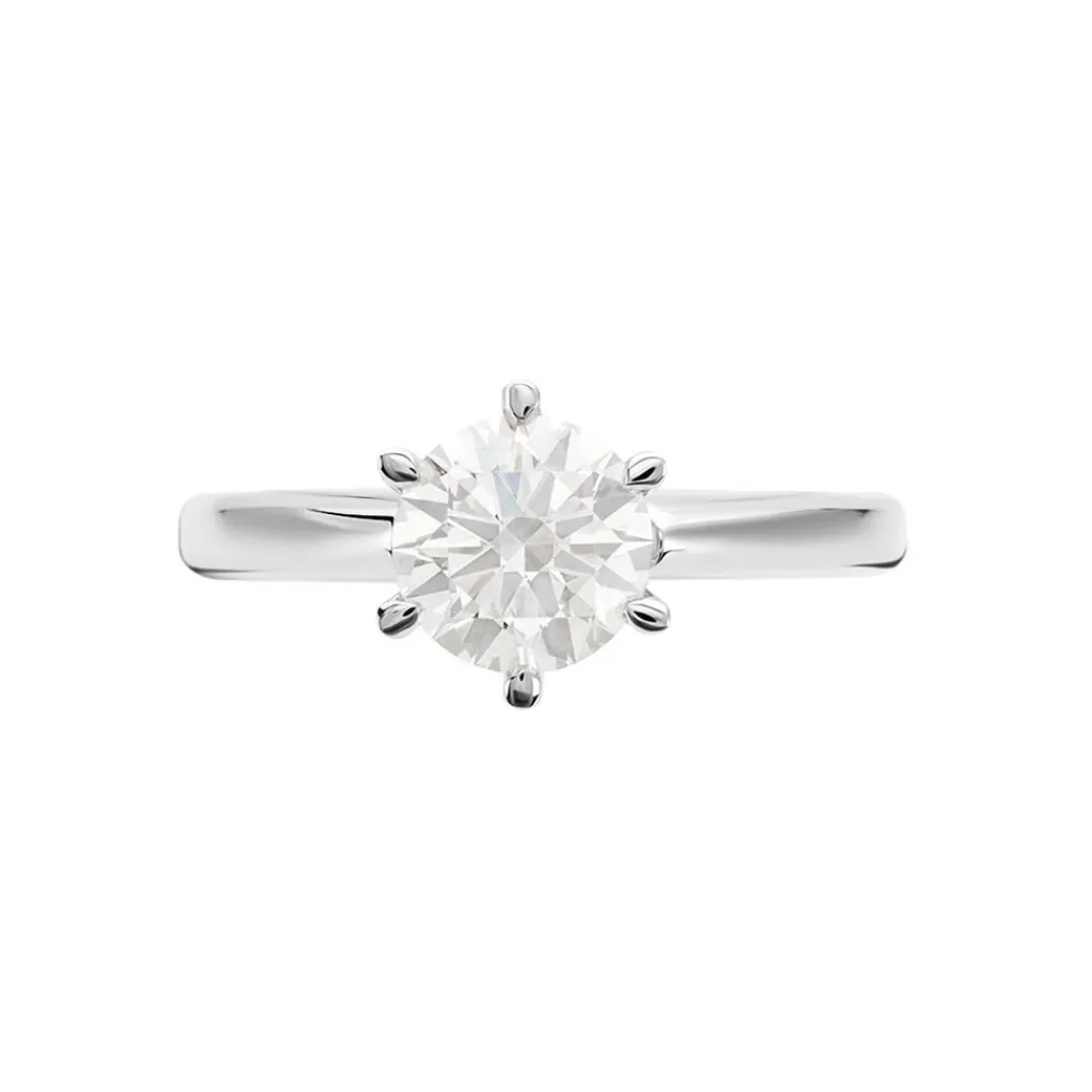 Histoire d'Or Bague Solitaire Samantha Or Blanc Diamant Outlet