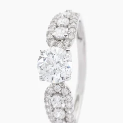 Histoire d'Or Bague Solitaire Sarah Or Blanc Oxyde De Zirconium Clearance