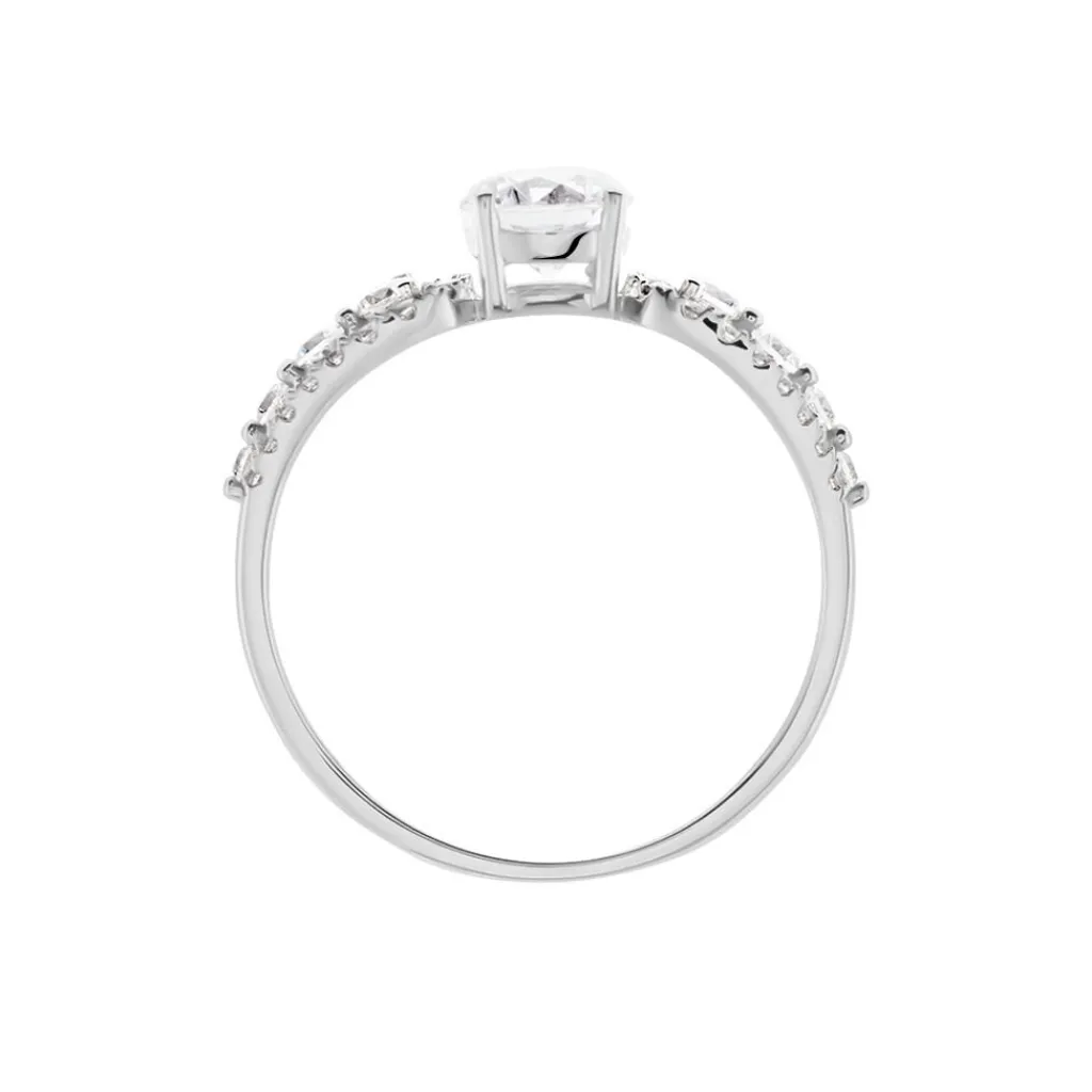 Histoire d'Or Bague Solitaire Sarah Or Blanc Oxyde De Zirconium Clearance