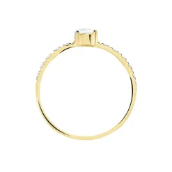 Histoire d'Or Bague Solitaire Servana De Zirconium or jaune oxyde Outlet