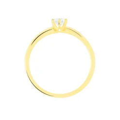 Histoire d'Or Bague Solitaire Seynabou Or Jaune Diamant Best