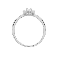 Histoire d'Or Bague Solitaire Shandrany Argent Blanc Oxyde De Zirconium Outlet