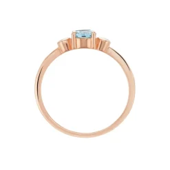 Histoire d'Or Bague Solitaire Shir Argent Rose Oxyde De Zirconium Hot