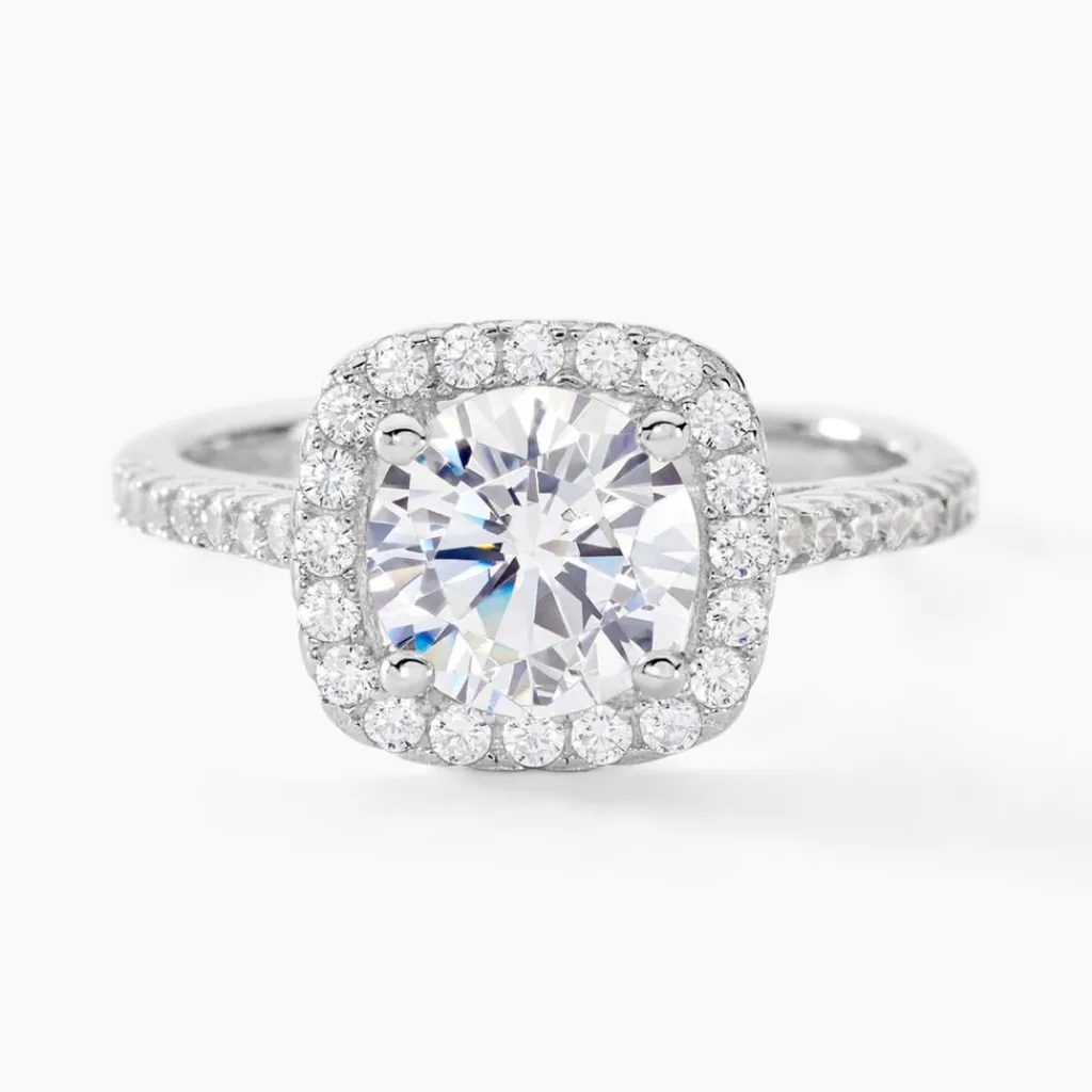 Histoire d'Or Bague Solitaire Soa Argent Blanc Oxyde De Zirconium