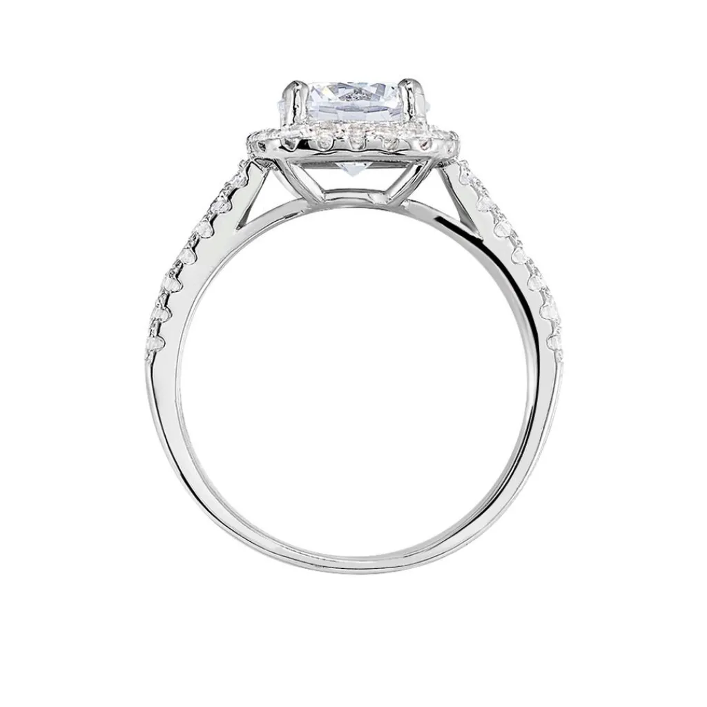 Histoire d'Or Bague Solitaire Soa Argent Blanc Oxyde De Zirconium