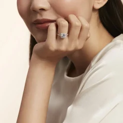 Histoire d'Or Bague Solitaire Soa Argent Blanc Oxyde De Zirconium