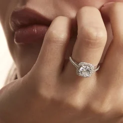 Histoire d'Or Bague Solitaire Soa Argent Blanc Oxyde De Zirconium