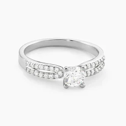 Histoire d'Or Bague Solitaire Solitea Argent Blanc Oxyde De Zirconium Discount