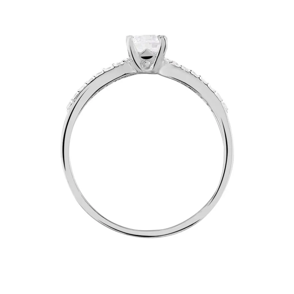 Histoire d'Or Bague Solitaire Solitea Argent Blanc Oxyde De Zirconium Discount