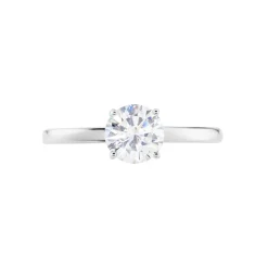 Histoire d'Or Bague Solitaire Stella Argent Blanc Oxyde De Zirconium Hot