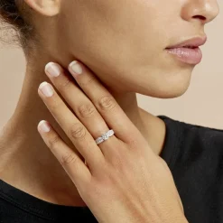 Histoire d'Or Bague Solitaire Stockholm Or Blanc Diamant Outlet