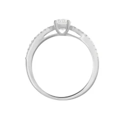 Histoire d'Or Bague Solitaire Stockholm Or Blanc Diamant Synthetique or blanc diamant synthétique blanc New
