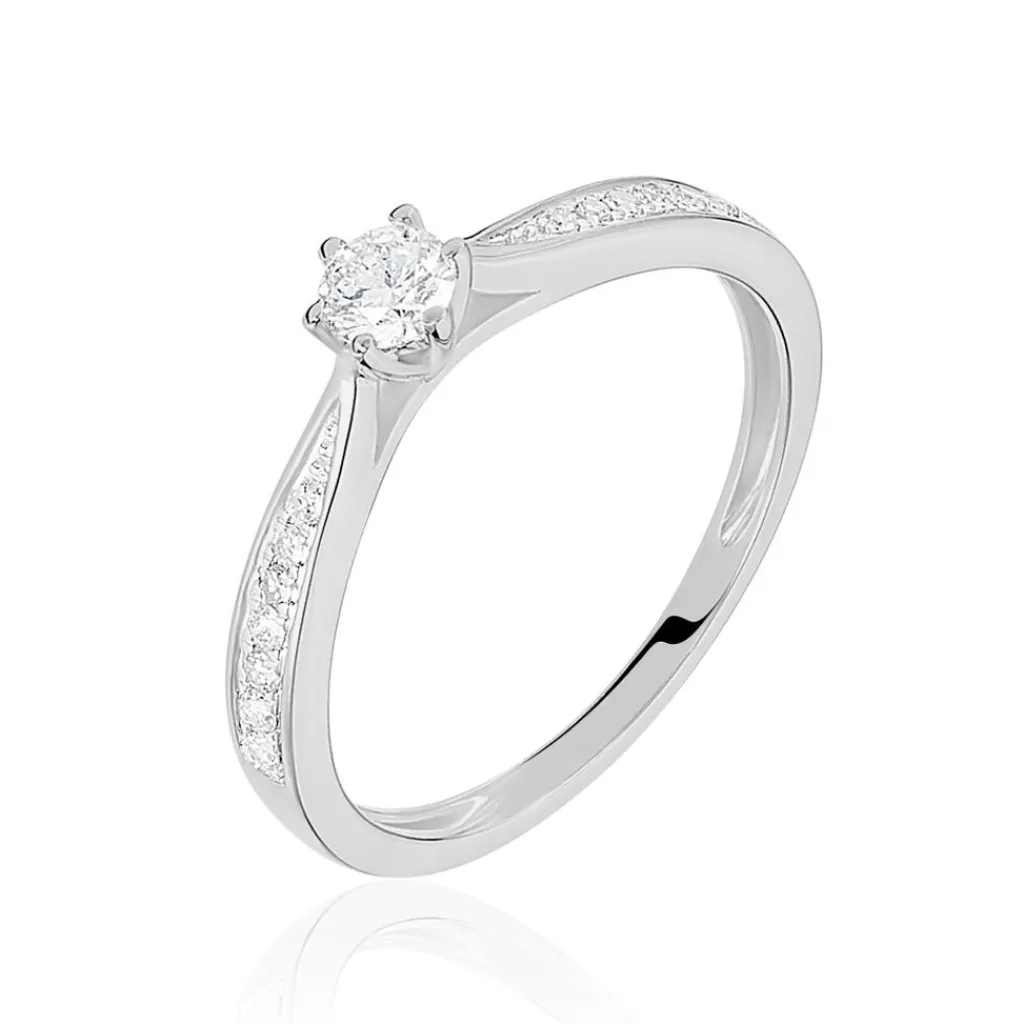 Histoire d'Or Bague Solitaire Symphonie Or Blanc Diamant Online