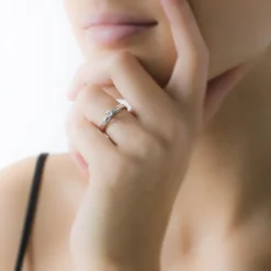 Histoire d'Or Bague Solitaire Tahyna Or Blanc Diamant Best