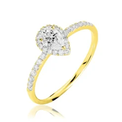 Histoire d'Or Bague Solitaire Tatiana or jaune diamant Clearance