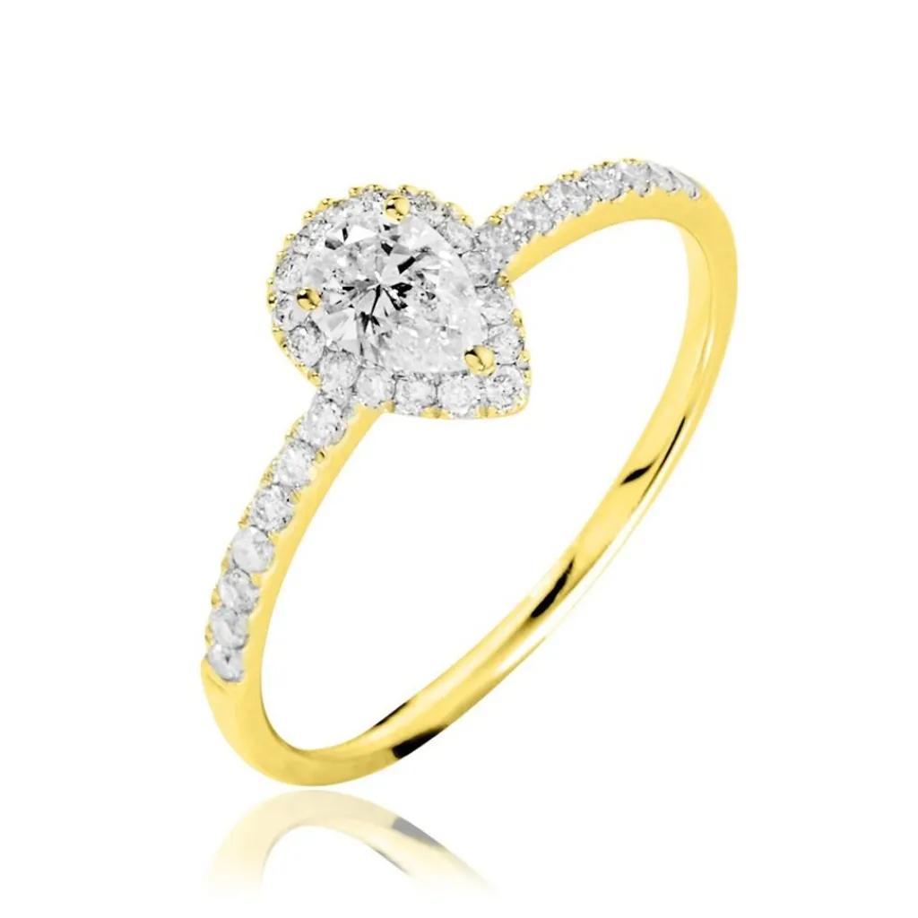 Histoire d'Or Bague Solitaire Tatiana or jaune diamant Clearance