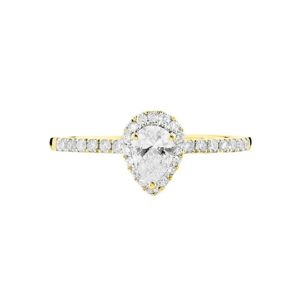 Histoire d'Or Bague Solitaire Tatiana or jaune diamant Clearance