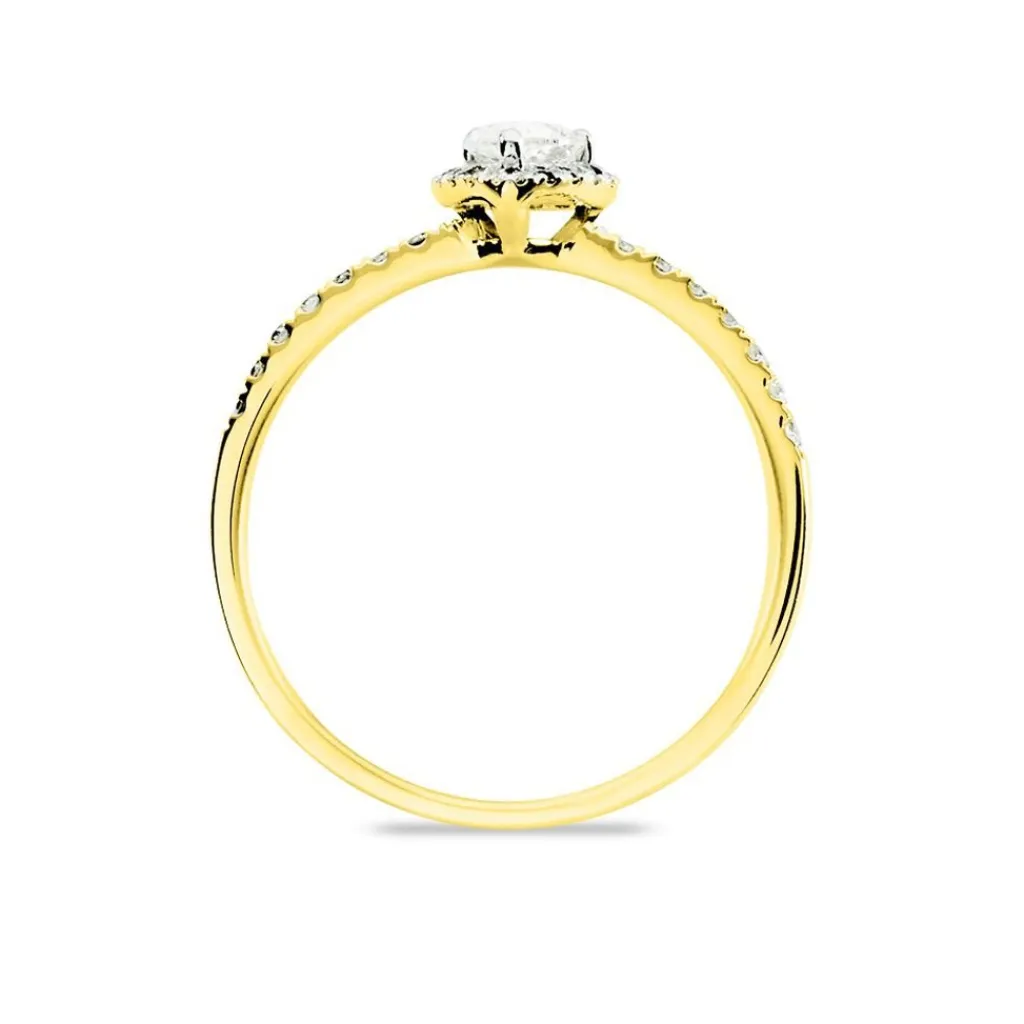 Histoire d'Or Bague Solitaire Tatiana or jaune diamant Clearance