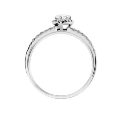 Histoire d'Or Bague Solitaire Tatiana or blanc diamant Best